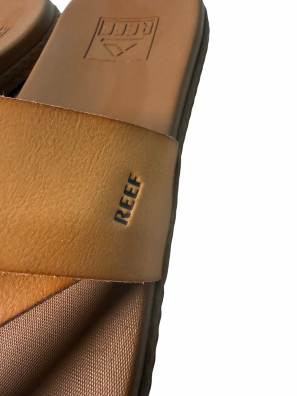 Reef Cushion Sol Size 9 Sandals Natural Tan Flip Flops Thong - Picture 7 of 9
